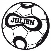Stickers Ballon de foot à personnaliser