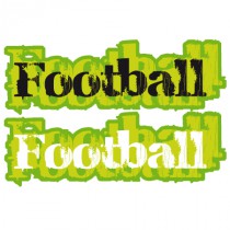 Stickers Typo Football