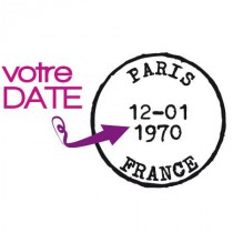 Stickers Timbre Paris à personnaliser