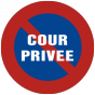 Stickers cour privée