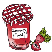 Stickers Confiture strawberry