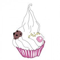 Stickers Cupcake cookie