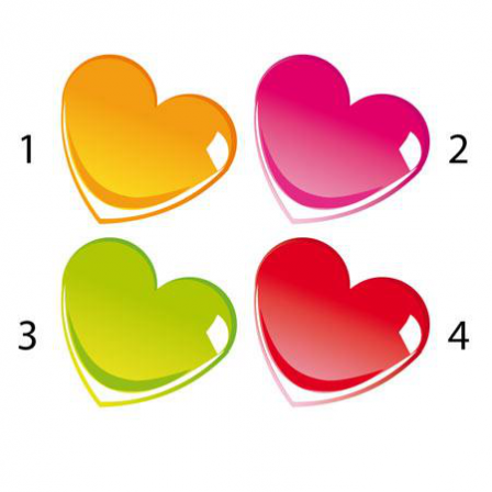 Stickers Coeur love (4 coloris)