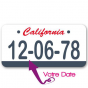 Stickers Plaque California à personnaliser