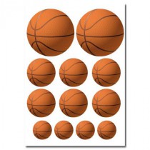 Stickers Gommettes Ballon Basket