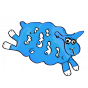 Stickers mouton bleu