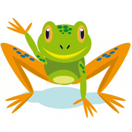 Stickers grenouille exotique