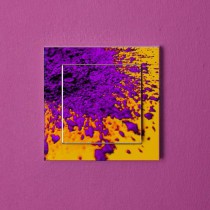 Stickers interrupteur splash violet