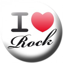 Badge I love rock
