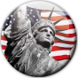 Badge New-York statue liberté