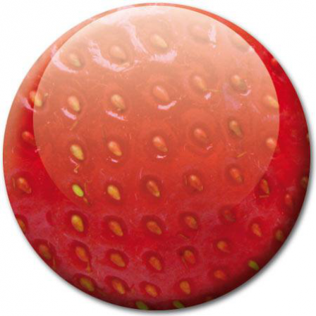 Badge nature fraise
