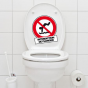 Stickers WC interdiction de plonger