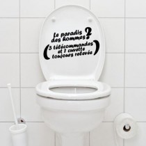 Stickers WC Paradis des hommes