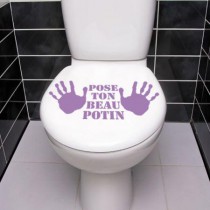 Stickers WC pose ton beau potin