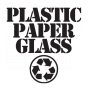 Stickers Poubelle Plastic Paper Glass