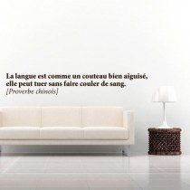 Stickers proverbe chinois langue