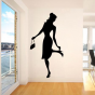 Stickers personnage silhouette fashion 2