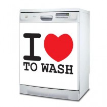 Stickers lave vaisselle I love to wash