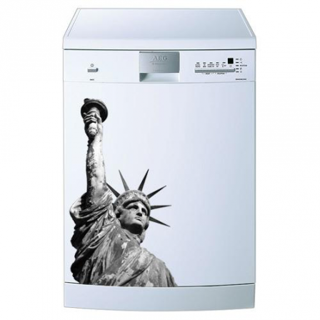 Stickers lave vaisselle statue de la liberté