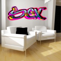 Stickers graffiti sex