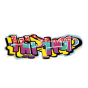 Stickers graffiti hiphop fluo