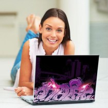 Stickers PC graffiti violet