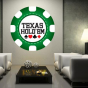 Stickers jeton casino texas Hold'em vert