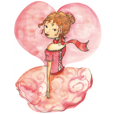 Stickers princesse rose
