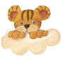 Stickers tigre nuage