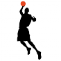 Stickers basketteur dunk 8