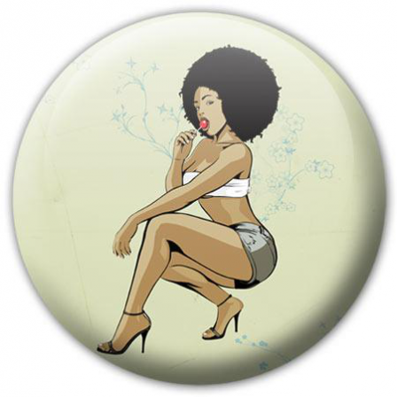 Badge pop black girl