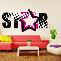 Stickers cinéma Star grunge
