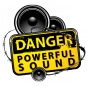 Stickers Danger powerful sound