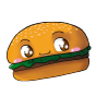 Stickers burger kawaii