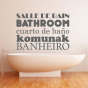 Stickers salle de bains traduction