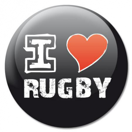 Badge i love rugby