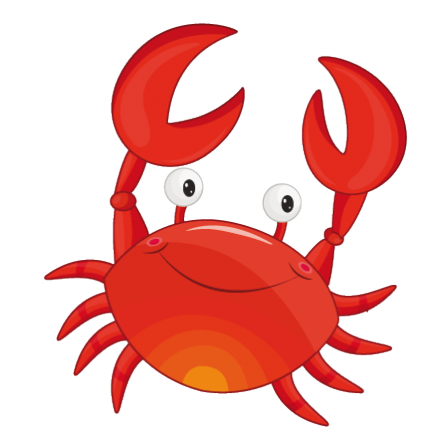 Stickers enfant crabe océan
