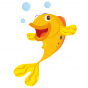 Stickers enfant océan poisson bulle