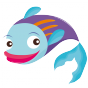 Stickers enfant océan poisson funny