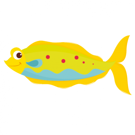 Stickers enfant poisson long