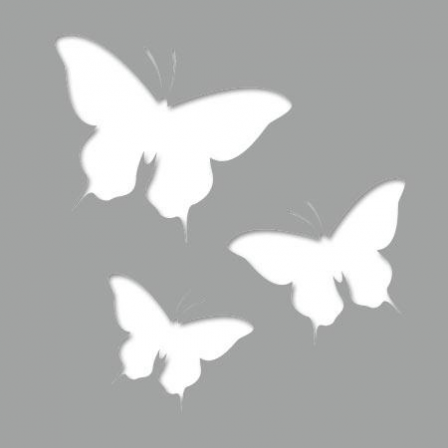 Pochoir adhésif 3 papillons