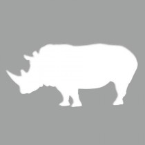 Pochoir adhésif rhinocéros