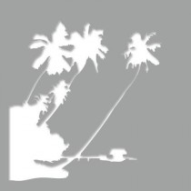 Pochoir adhésif palmier et mer