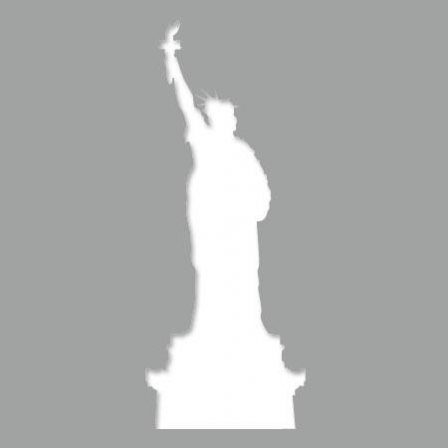 Pochoir adhésif Statue de la liberté silhouette