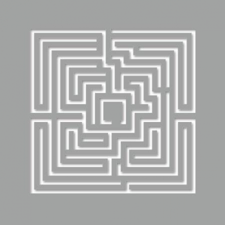 Pochoir adhésif labyrinthe design